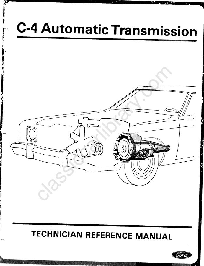 Cover of 1971 Ford C4 Automatic Transmission Technician Reference Manual
