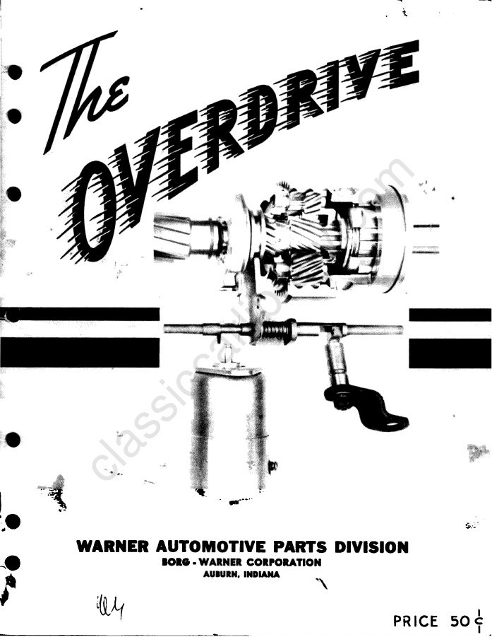 Cover of Borg-Warner Warner Automatic Overdrive Instruction Manual (R-10 and R-11)