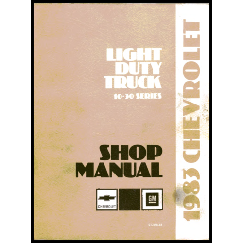 ST 330 83 1983 Chevrolet Light Duty Truck 10 to 30 Service Manual